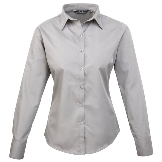 Premier - Bluse für Damen Langärmlig (Silber) - Image 1