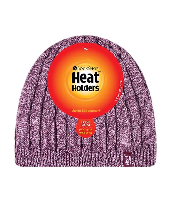 Damen gerippt Kabel stricken Fleece gefüttert Thermal gestrickt Beanie Hut - Image 2