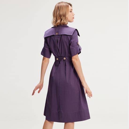 Trenchcoat-Kleid aus Baumwolle - Image 3