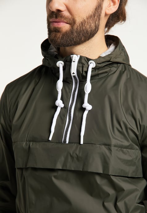 Dreimaster Schlupfjacke Herren dunkeloliv - Image 5