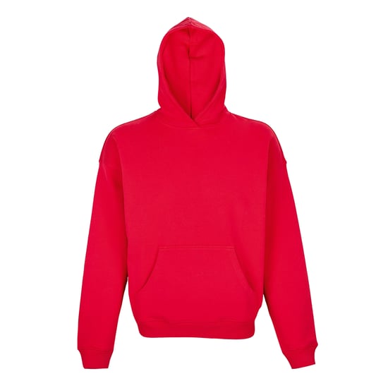 SOLS Unisex-Erwachsene Connor Bio-Kapuzenpullover in Übergröße (leuchtend rot) - Image 1