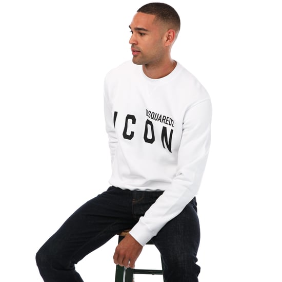 Sweat Icon DSquared2 Pour Homme en Blanc - Image 4