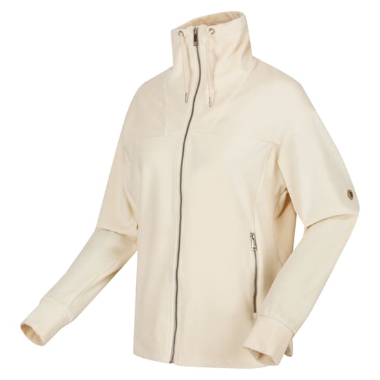 Regatta Womens/Ladies Velour Full Zip Fleece Jacket (Light Vanilla)