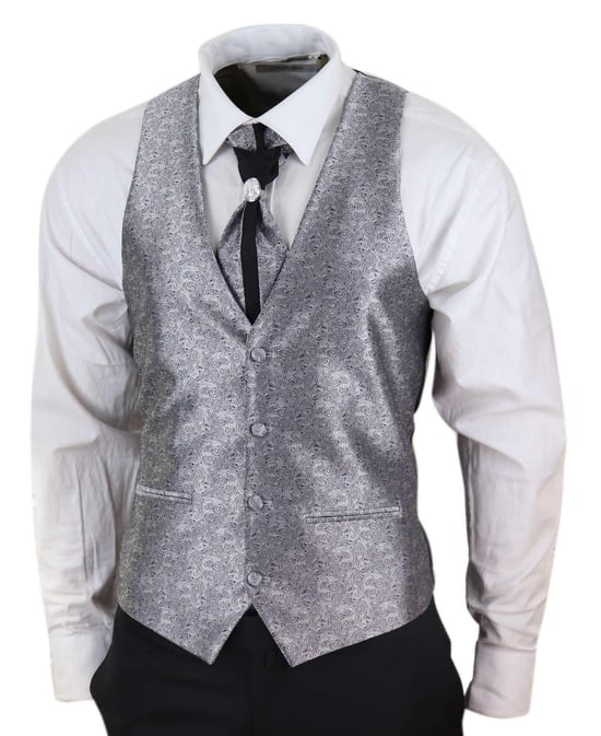 Herren 4-teiliges schwarzes Anzug-Wedding Suit - Image 3