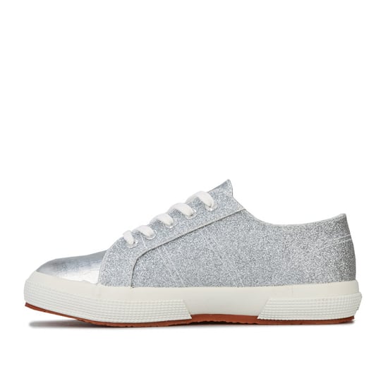 Girl's Superga Children 2750 Cotu Classic Pumps in Silver