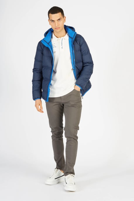 La Martina Herren Blau Polyamid Jacke - Image 3