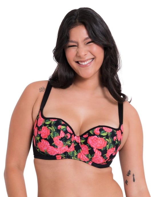CK065106 Curvy Kate Boost In Bloom Padded Balcony Bra