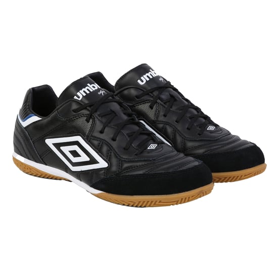 Umbro Herren Speciali Eternal Team NT Leder-Turnschuhe (Schwarz/Weiß/Königsblau) - Image 1