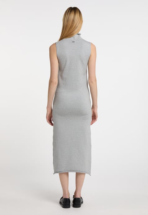 Dreimaster Strickkleid Damen Grau Melange - Image 3