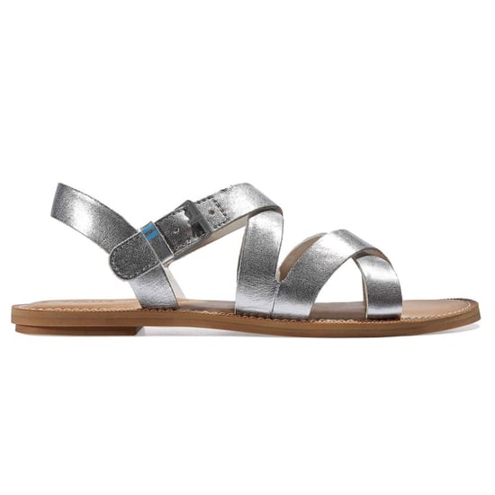 Toms Sicily Womens Silver Sandals