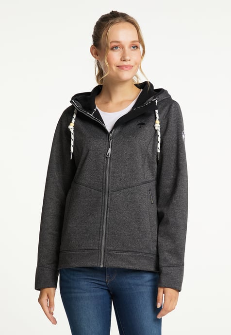 Schmuddelwedda Funktionsjacke Damen grau melange - Image 3