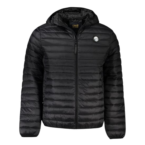 Cavalli Class Schlichte gesteppte schwarze Jacke - Image 1