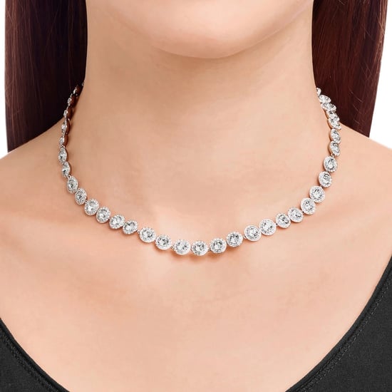 Swarovski 'Angelic' Damen-Halskette aus Basismetall - Silber 5117703 - Image 4