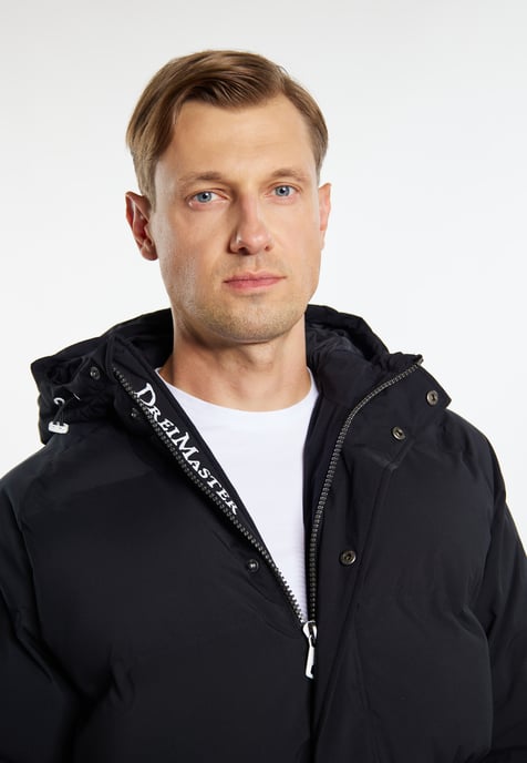 Dreimaster Winterjacke mit Wattierung Herren schwarz - Image 5