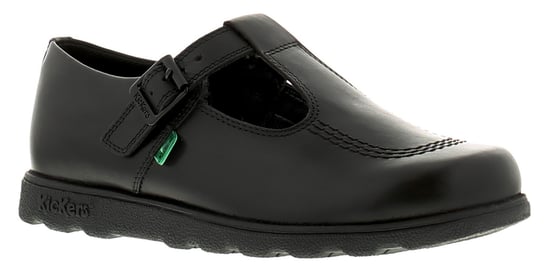 Kickers Womens Shoes Work School Fragma T Buckle Leather black