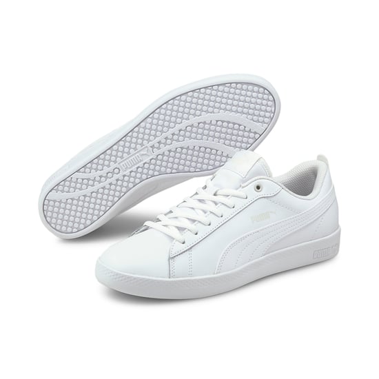 PUMA Damen Smash v2 Leder Sneakers Sportschuhe - Image 2