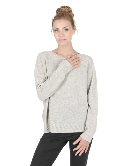 Oversize Boat Neck Cashmere Sweater