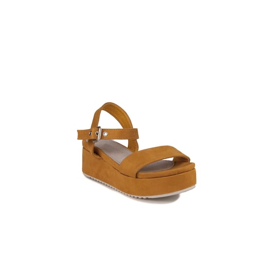 Confortable wedge sandal Montevita in Mustard