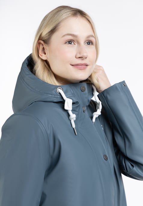 ICEBOUND Wattierte Regenjacke Damen Blaugrau - Image 5