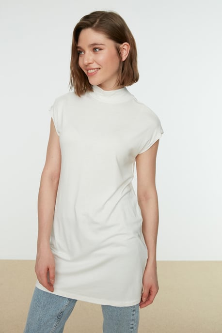 Trendyol Damen Schlichte Gerade Tunika - Image 5
