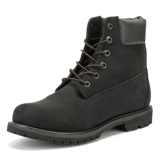 Timberland Womens 6 Inch Premium Schwarz Nubukleder Stiefel - Image 3