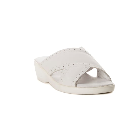 Confortable wedge sandal Montevita in White