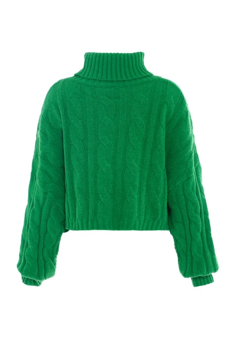 Mymo Rollkragenpullover Damen grün - Image 2