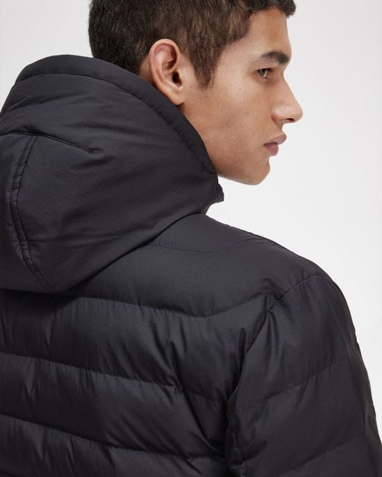 Fred Perry Mens Hooded Insulated Jacket