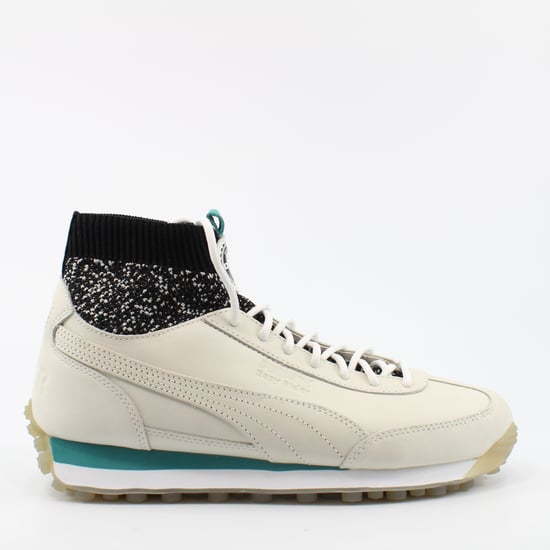 Puma Daily Paper Easy Rider Sock Beige Leather Mens Lace Up Trainers 364548 01