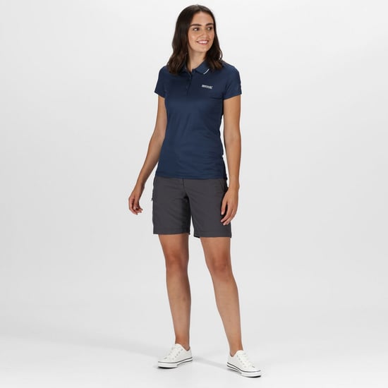 Regatta Womens/Ladies Maverick V Polo Shirt (Dark Denim)