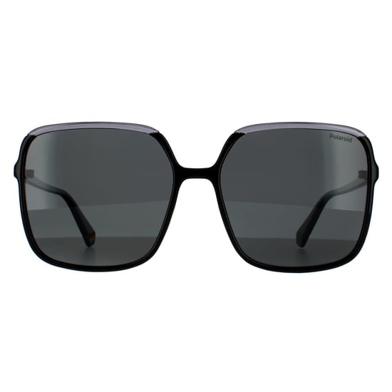 Polaroid Square Womens Black Grey Grey Polarized 90041091