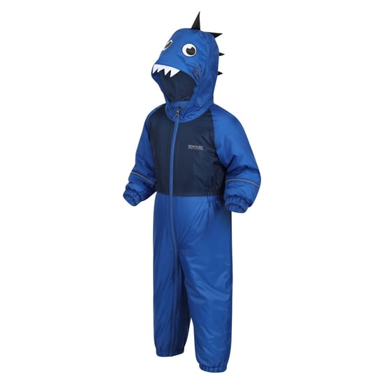 Regatta Childrens/Kids Mudplay III Regenanzug mit Kapuze (Nautisch Blau) - Image 4