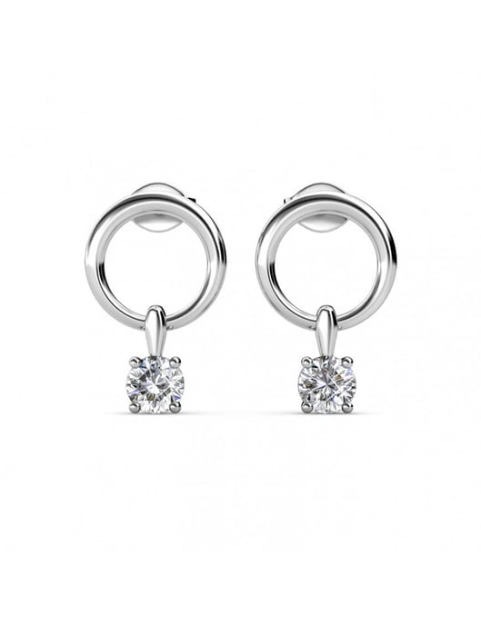 Octavia Ohrringe - Silber und Kristall - Image 3