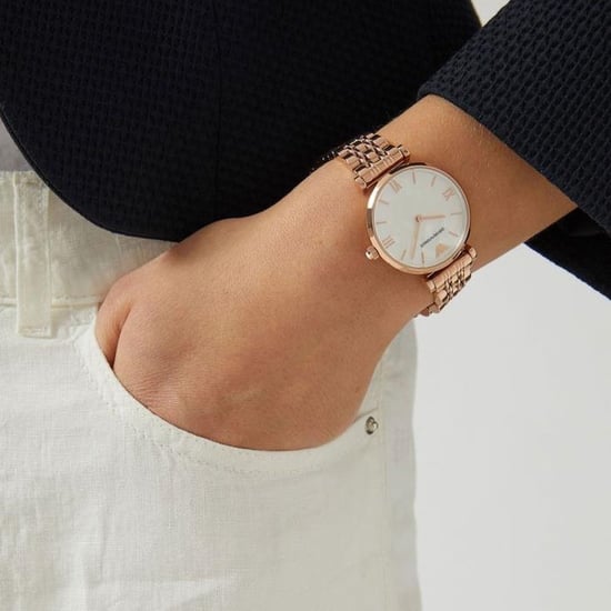 Emporio Armani AR11110 Gianni T-Bar Rose-Gold Tone Women's Watch