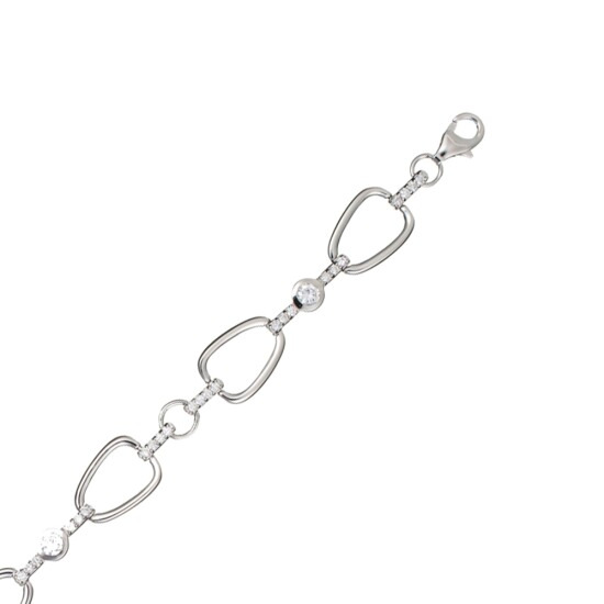 Orphelia Women's 925 Sterling Silver Bracelet - Silver ZA-1907