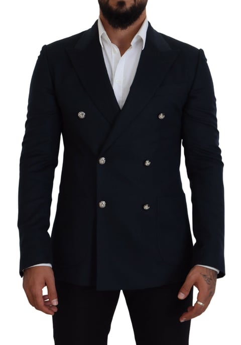 Dolce & Gabbana Herren Blauer Doppelreihiger Anzugblazer - Image 1