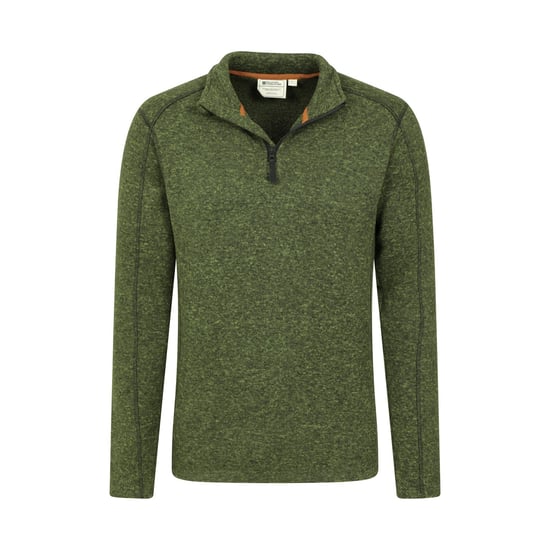 Mountain Warehouse - "Idris II" Fleece-Oberteil mit halbem Reißverschluss für Herren (Dunkel-Khaki) - Image 5