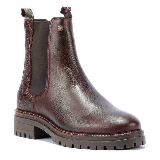 Barbour Evie Leder Damen Stiefel Braun - Image 2