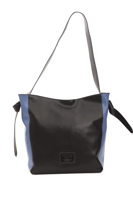Pompei Donatella Sac à bandoulière en cuir noir pour femmes - Image 1
