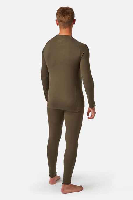 Bodyfit Crew Neck Baselayer Dark Khaki