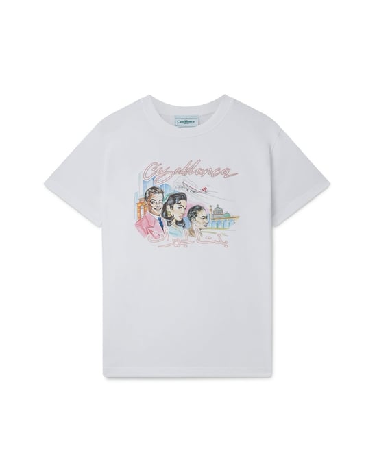 Casablanca La Liaison Design Weißes T-Shirt - Image 2