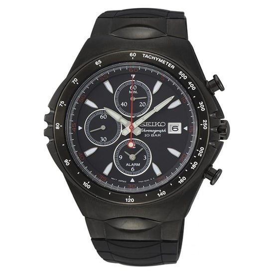 Seiko Macchina Sportiva Schwarz Herren Armbanduhr SNAF87P1 - Image 1