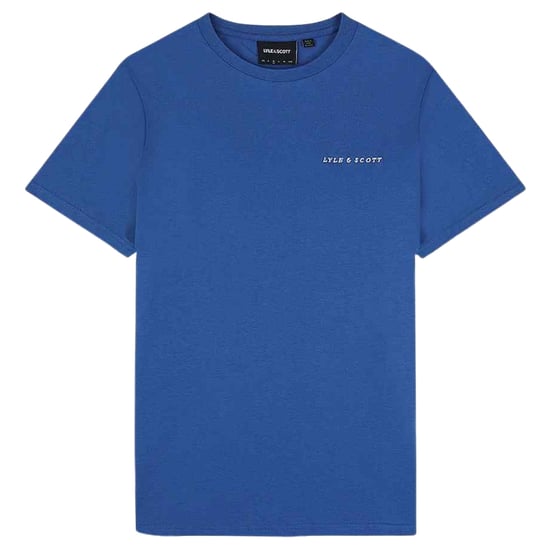 Fruhlingsblaues T-Shirt mit gesticktem Logo von Lyle & Scott - Image 1