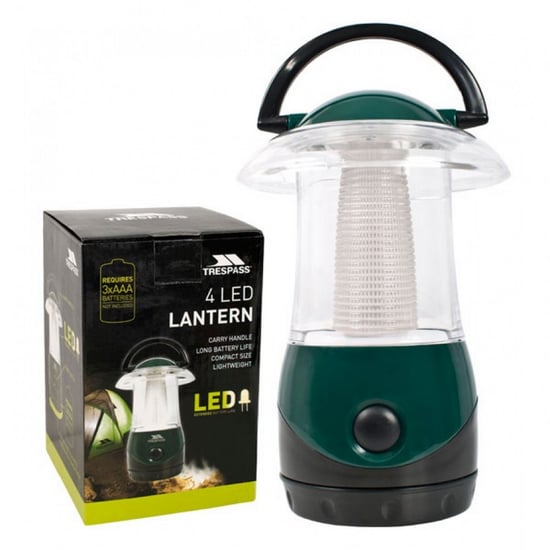 Trespass Embers 4 LED Battery Lightweight Lantern (Dark Green)
