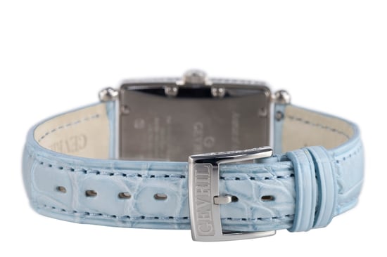 Gevril Damen 7247NV Mini Quarz Avenue of Americas Blau Diamant Uhr - Image 3