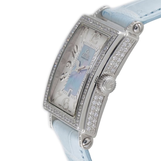 Gevril Damen 7247NV Mini Quarz Avenue of Americas Blau Diamant Uhr - Image 2