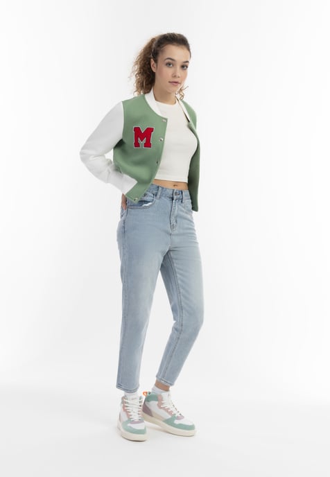 Mymo Collegejacke Damen hellgrün - Image 2