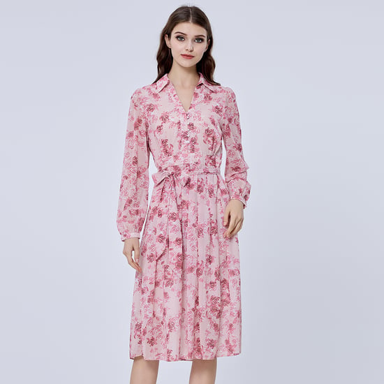 Hemdblusenkleid mit Blumenmuster - Image 1