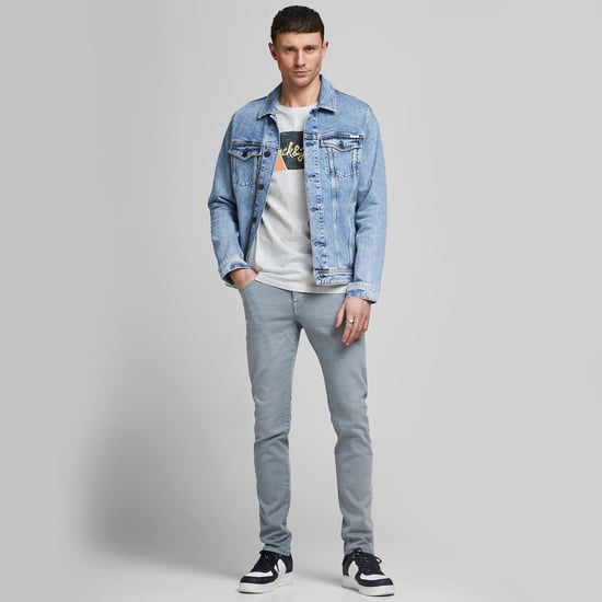 JACK&JONES Logo casual t-shirt soft cotton crew neck short sleeve