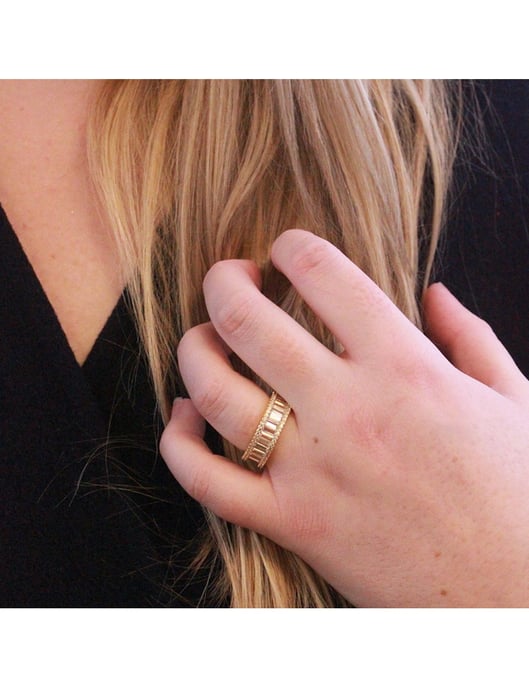 Glamour Lock Ring - Gold und Kristall - Image 2